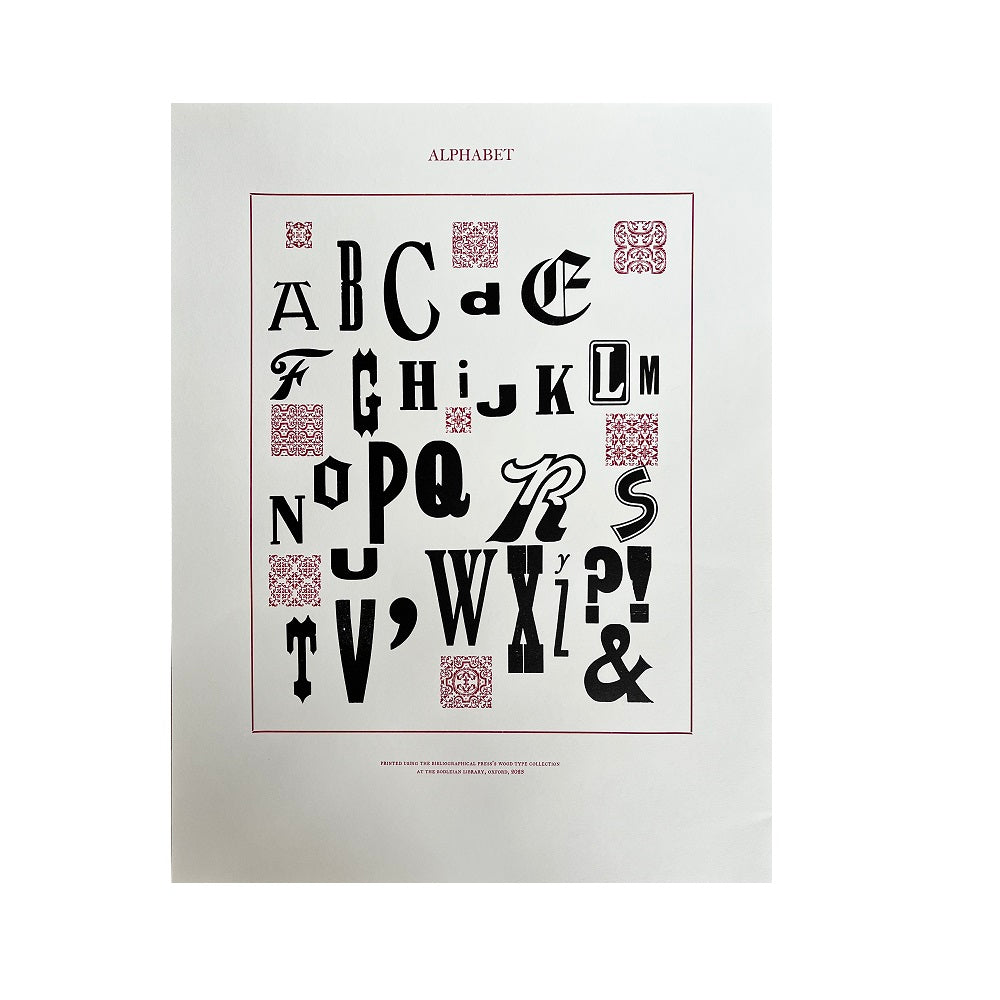 A-Z Wood Type Print