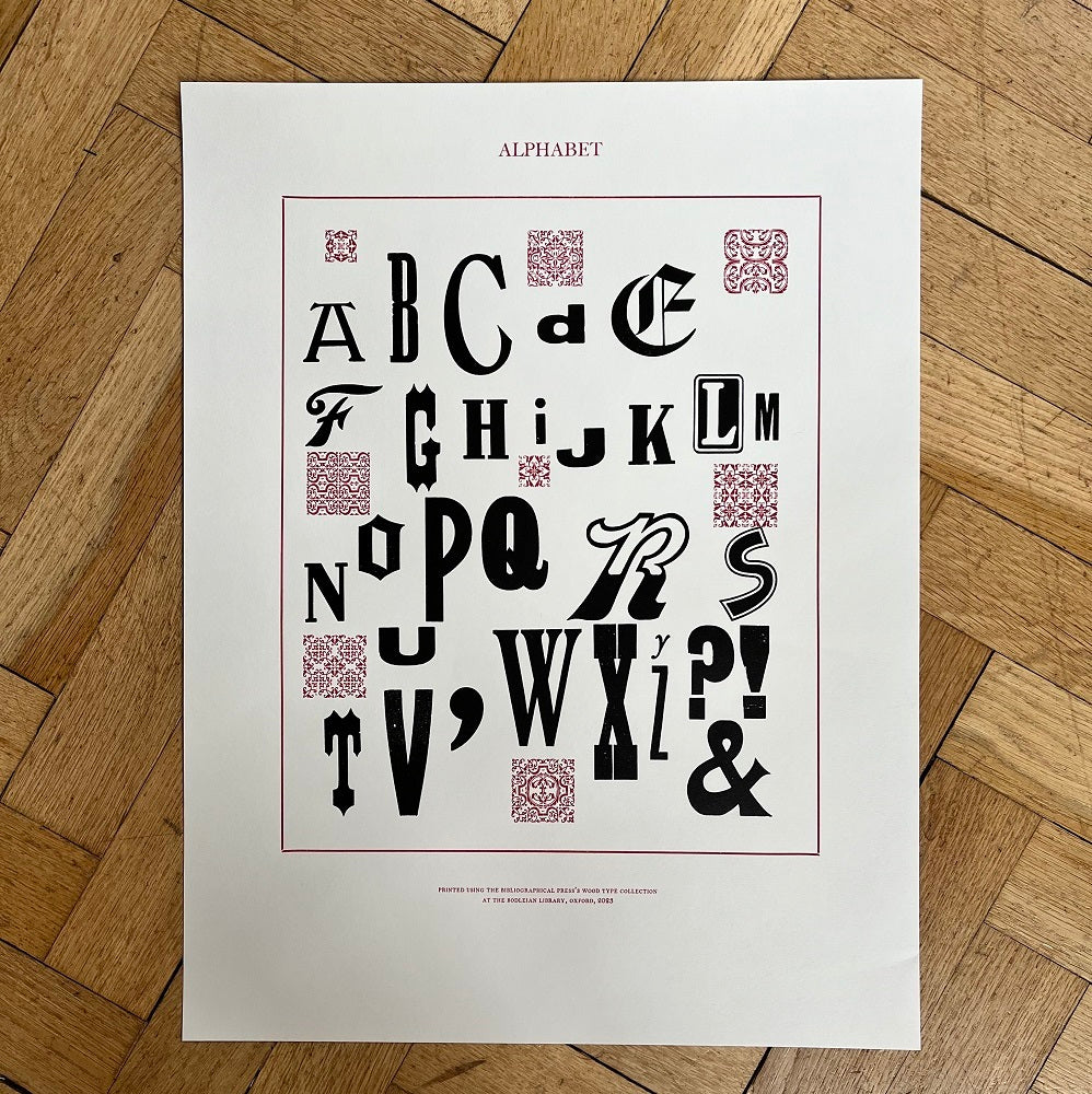 A-Z Wood Type Print