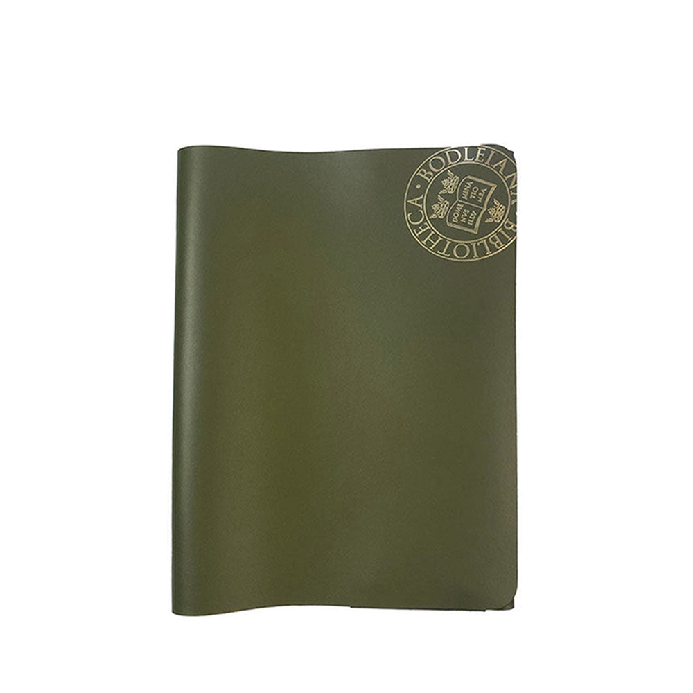 Library Stamp A4 Leather Portfolio - Green