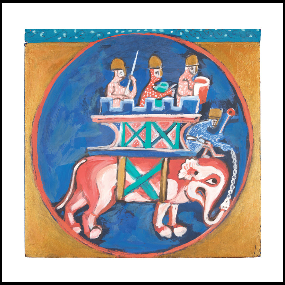 Elephant & Castle Greetings Card - Annie Sloan x Bodleian Libraries