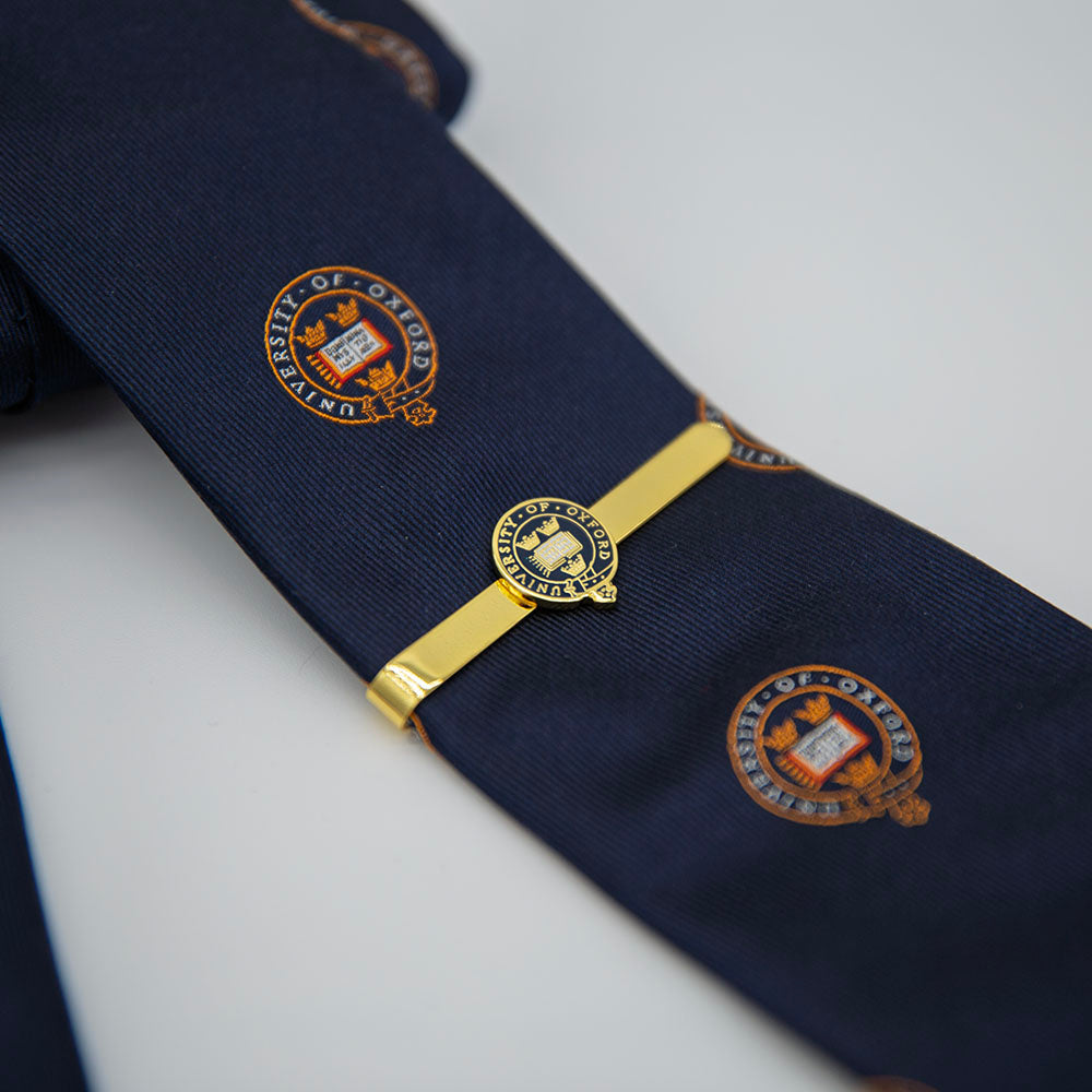 University of Oxford Gold Enamel Insert Tie Slide