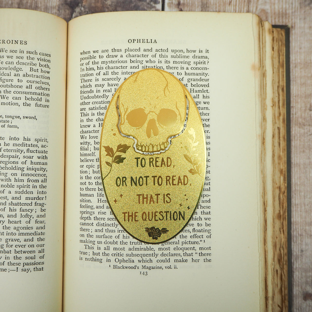 Hamlet Brass Bookmark