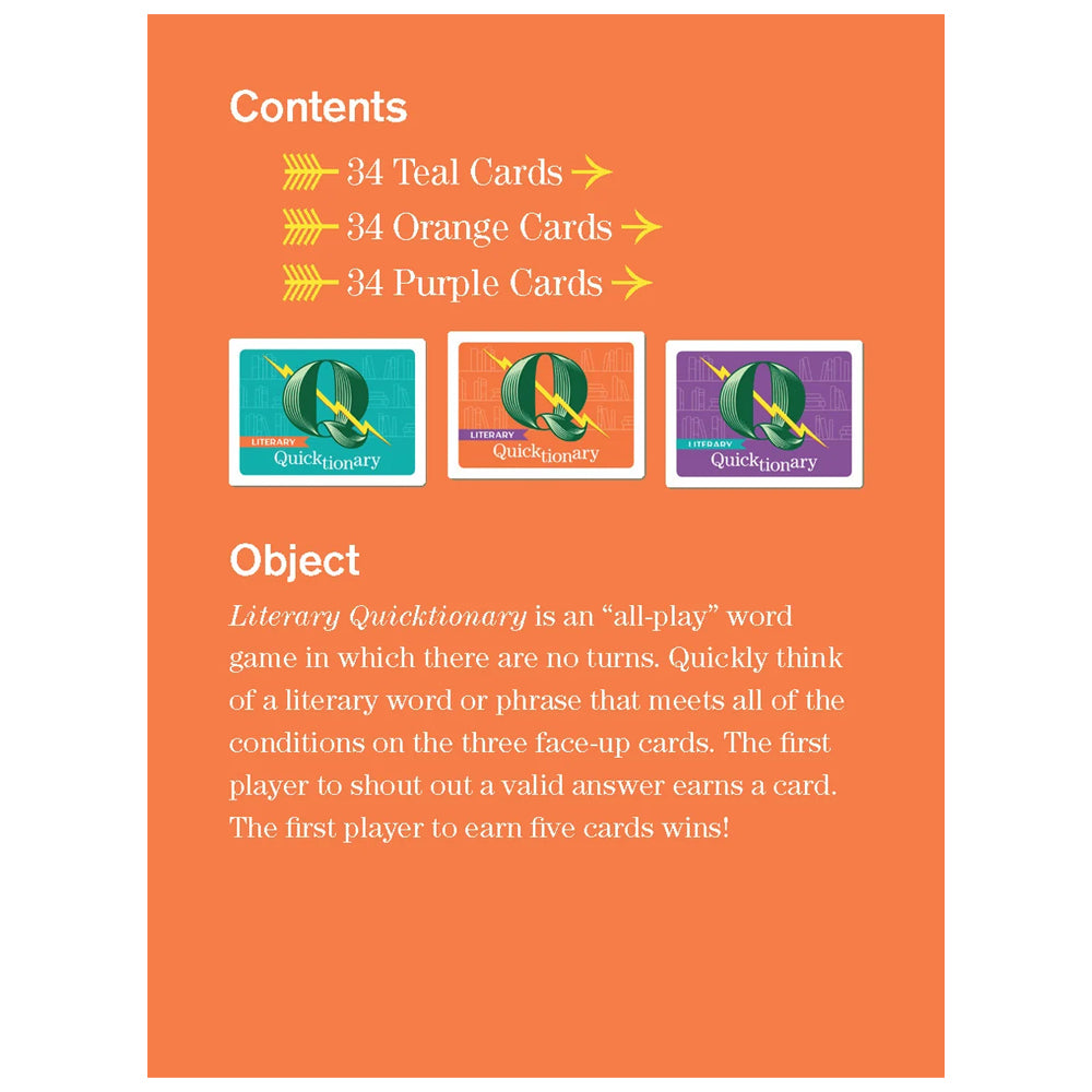 Literary Quicktionary Game