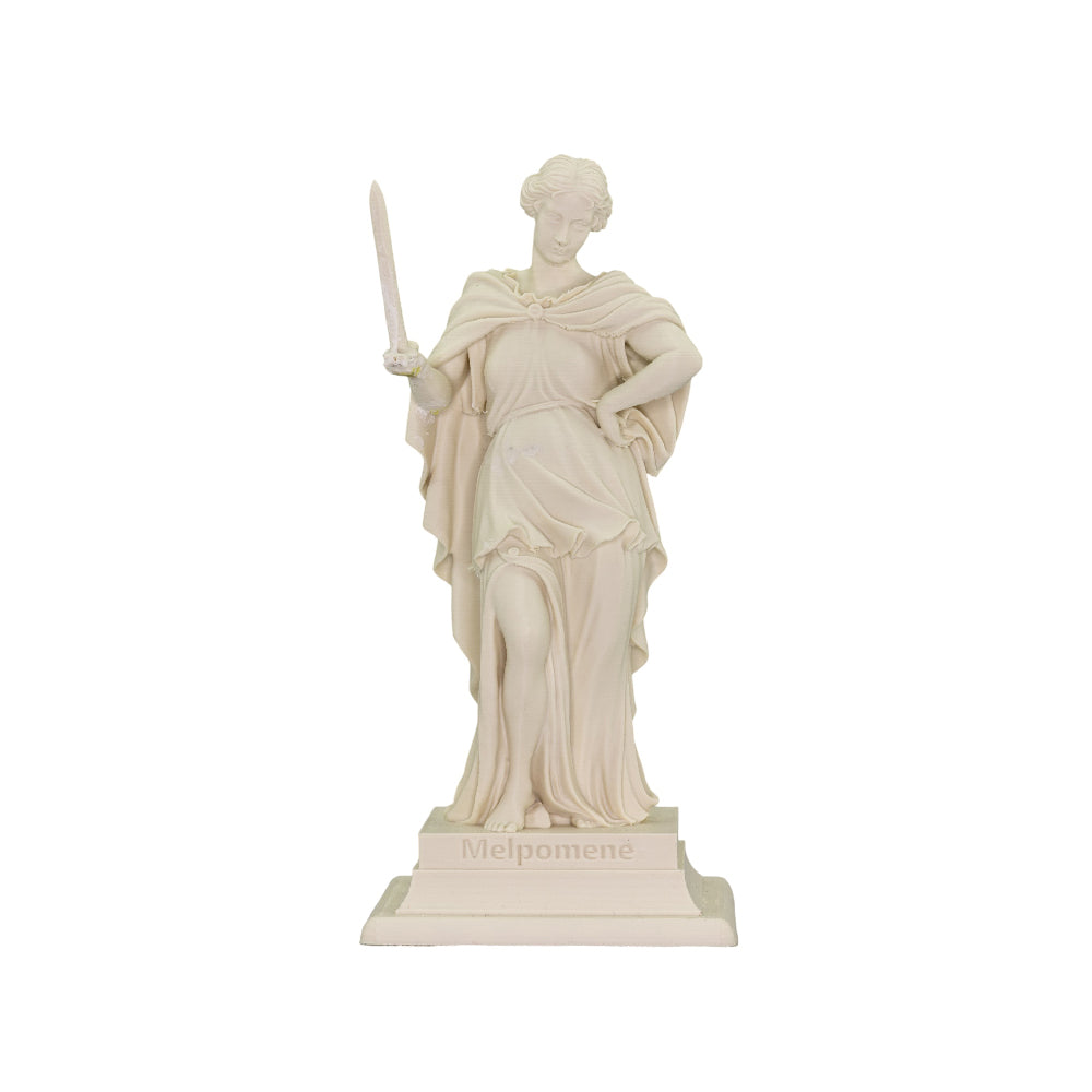 Melpomene, Greek Goddess of Tragedy, large statue