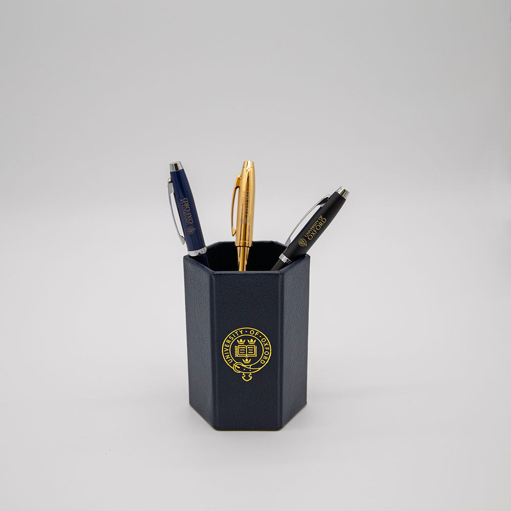 University of Oxford Belted Crest Pen Pot