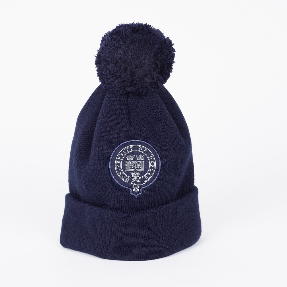University of Oxford Embroidered Bobble Hat
