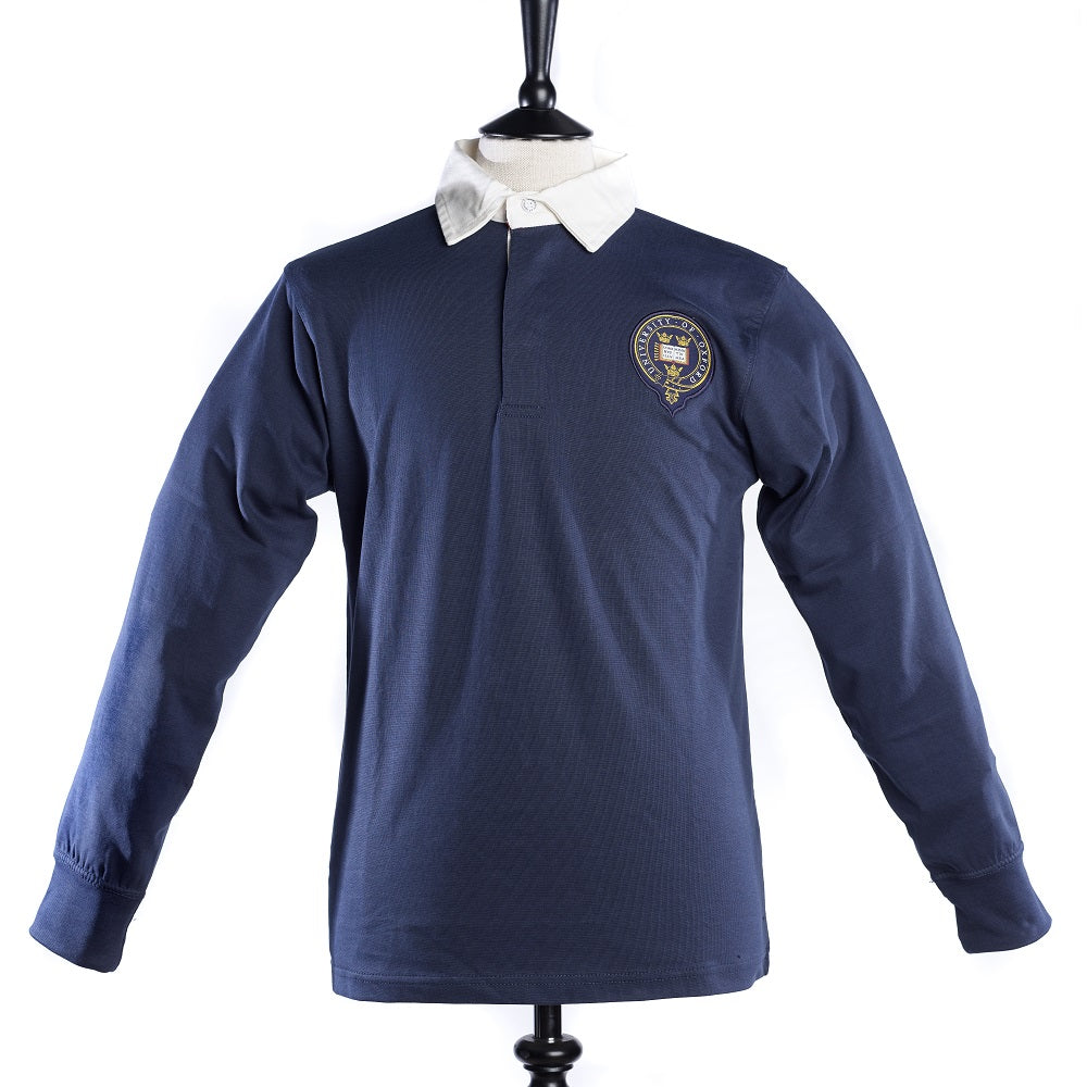Classic Embroidered Crest Rugby Shirt