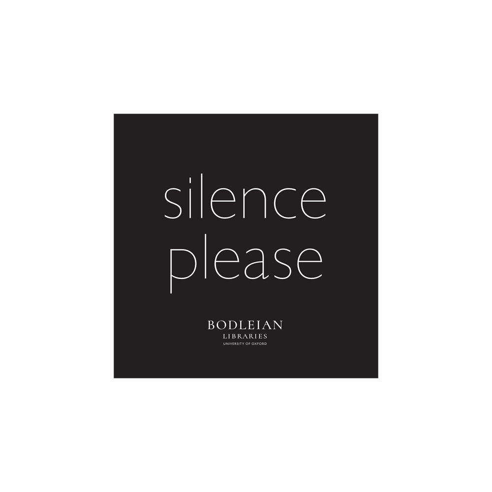 Silence Please Coaster in Black