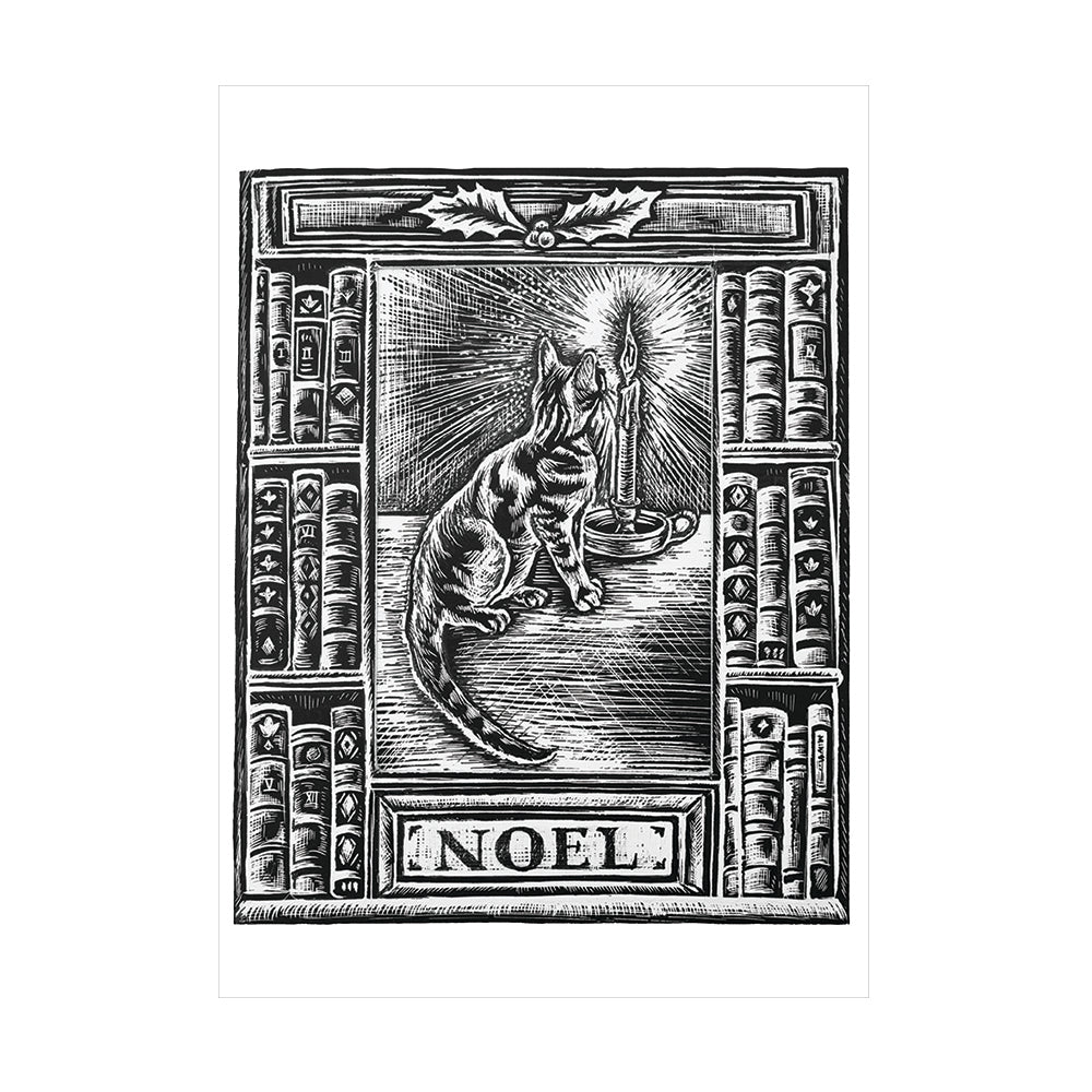 Hector the Festive Library Cat