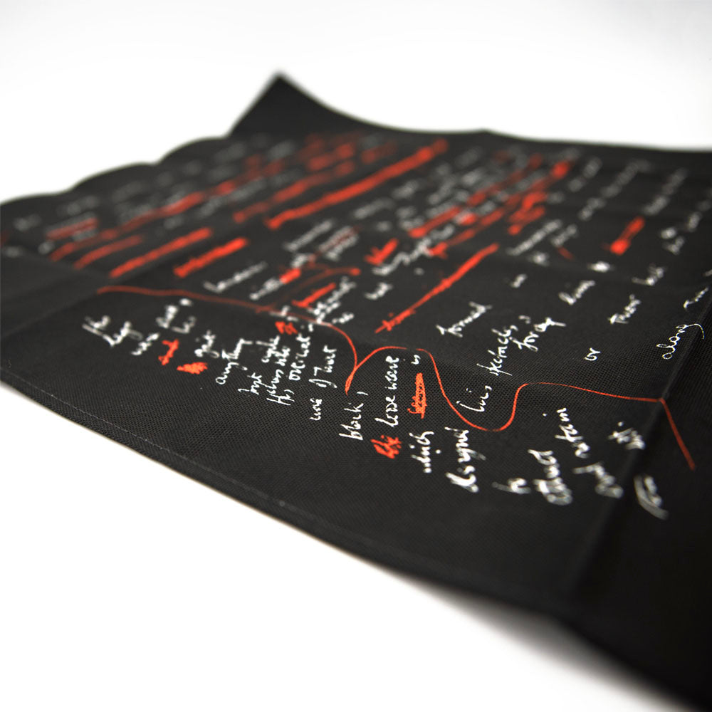 Tinker Tailor Manuscript Tea Towel