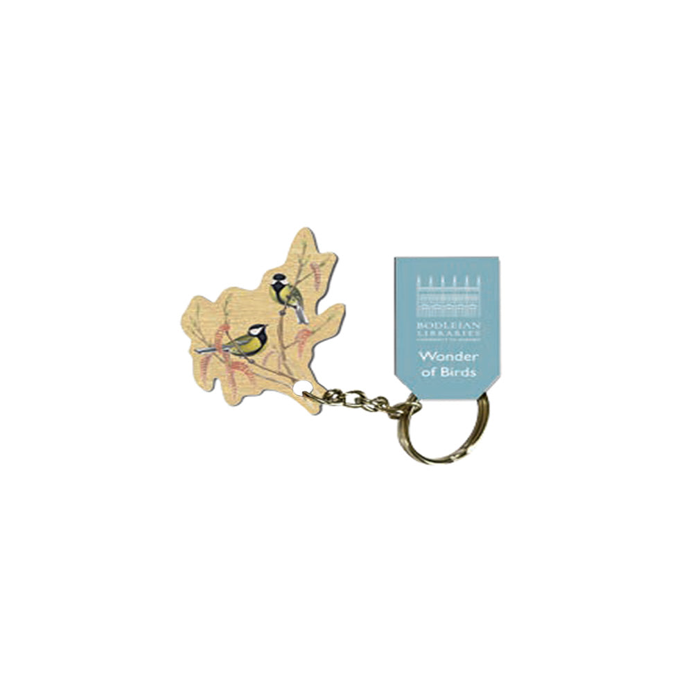 Gould's Great Tit Wooden Keyring