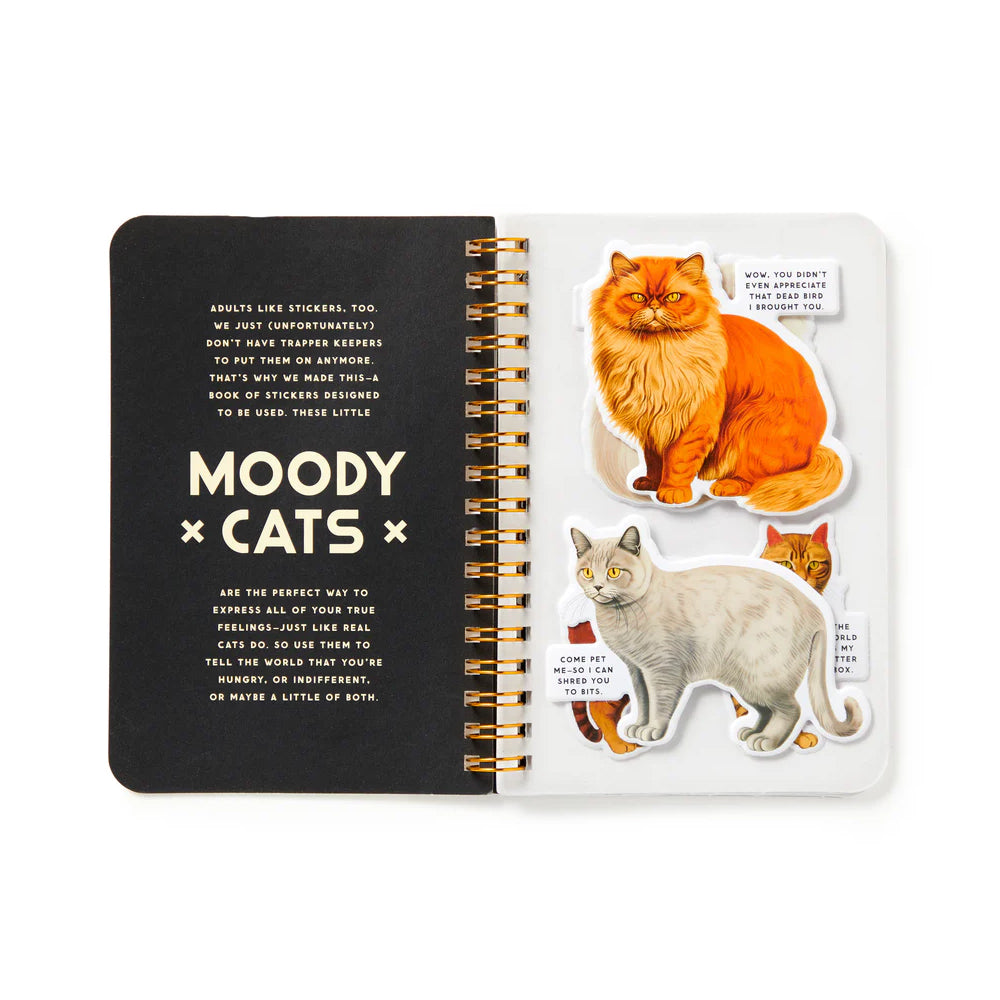 Moody Cats Sticker Book