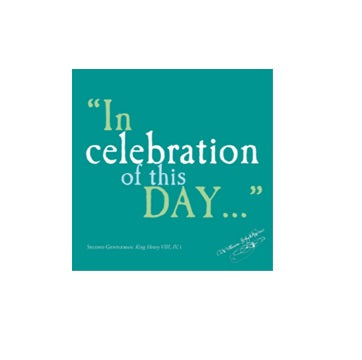 Celebration of This Day Shakespeare Quote Greetings Card