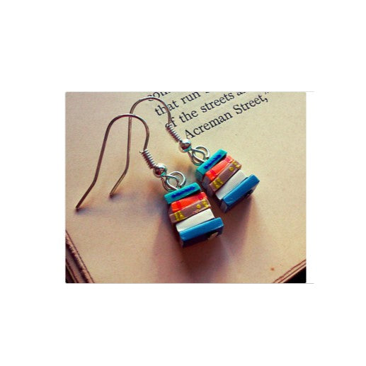 Book Stack Earrings