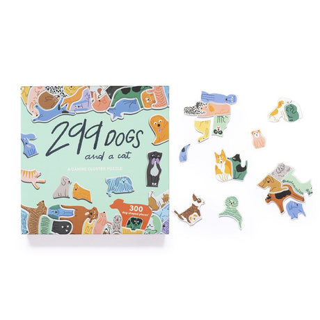 299 Dogs and a Cat Jigsaw Puzzle