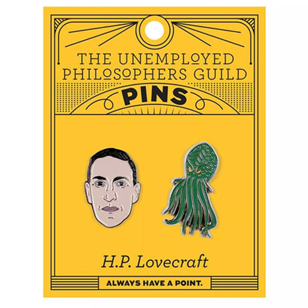 HP Lovecraft & Cthulhu Pin Badge Set
