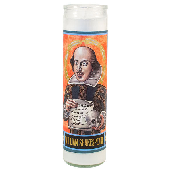 Shakespeare Secular Saints Candle