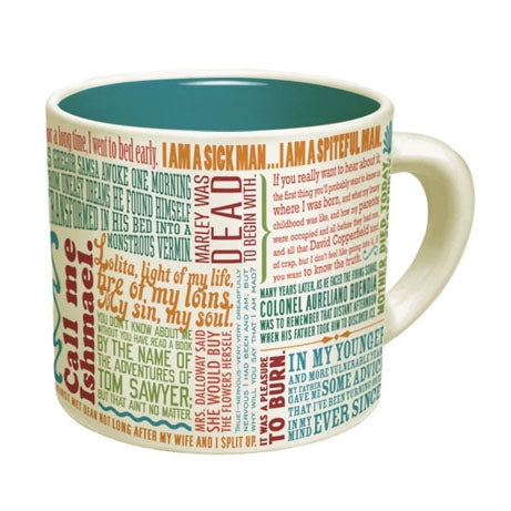 First Lines of Literature Mug