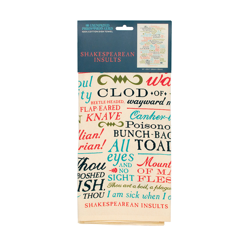 Shakespeare Insults Tea Towel