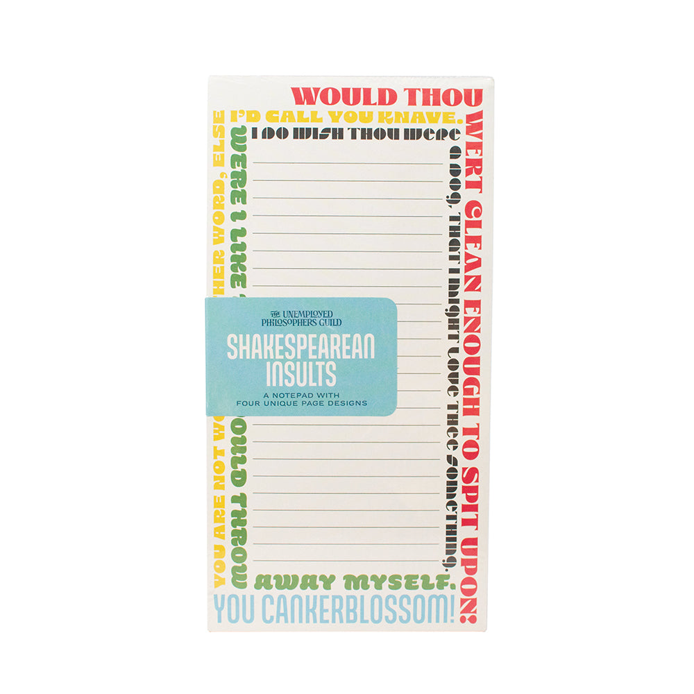 Shakespeare Insults Notepad