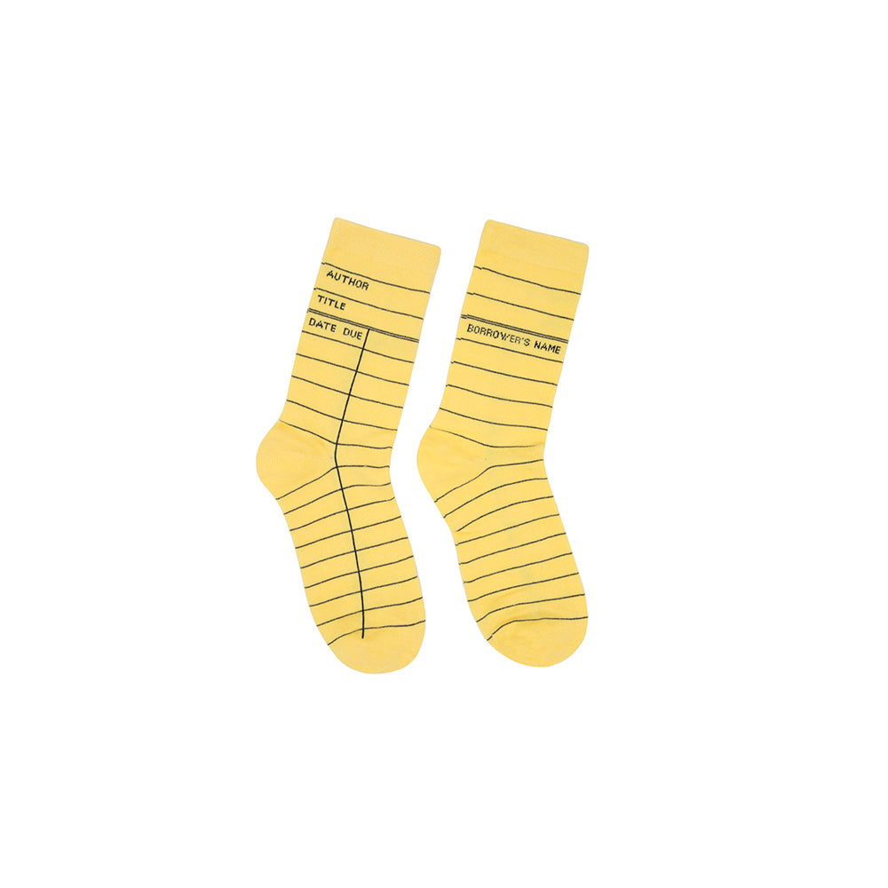 Library Card Socks