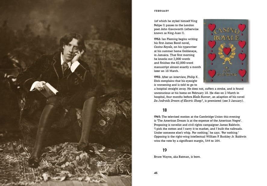 The Book Lover's Almanac: A Year of Literary Events, Letters, Scandals and Plot Twists (Hardback)