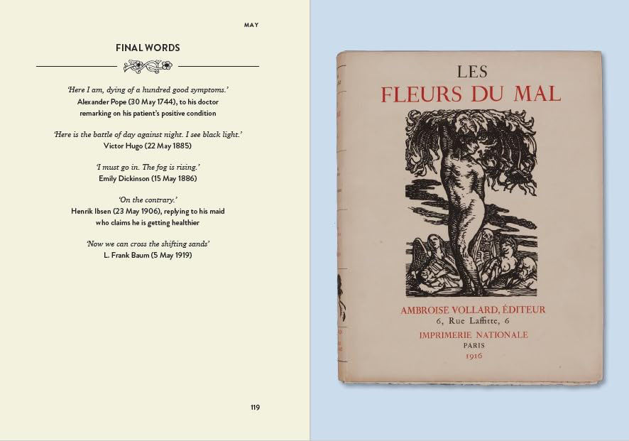 The Book Lover's Almanac: A Year of Literary Events, Letters, Scandals and Plot Twists (Hardback)