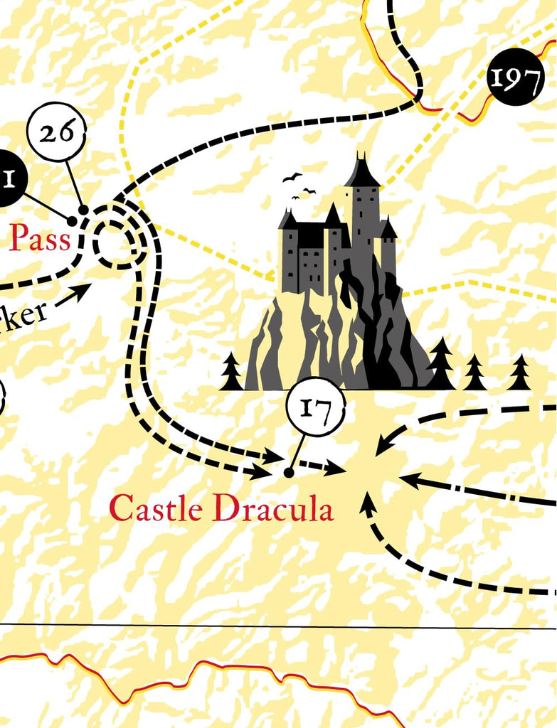 Bram Stoker Dracula Map
