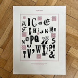 A-Z Wood Type Print