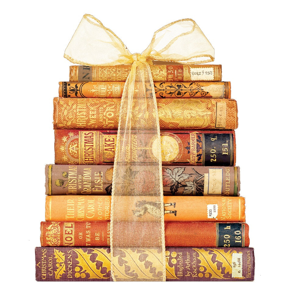 'A Reader's Gift' Christmas Card Pack in Gold