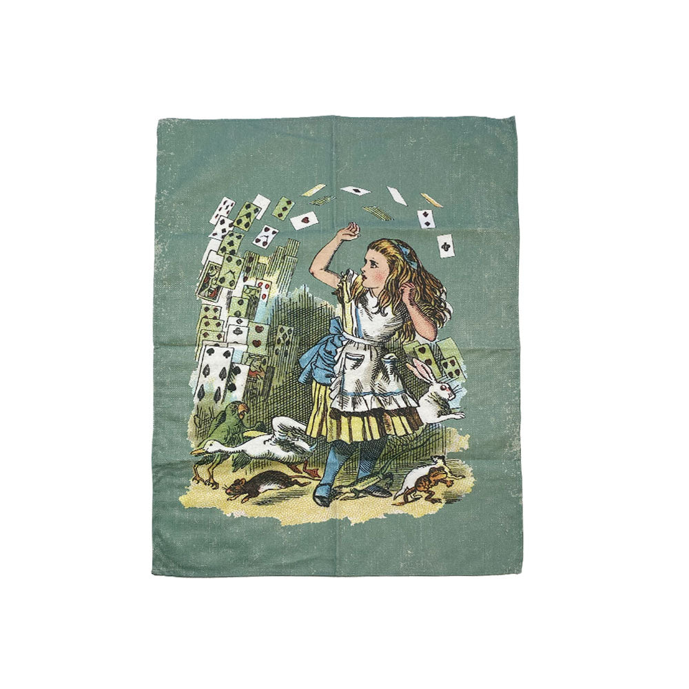 Alice and the Playing Cards Tea Towel
