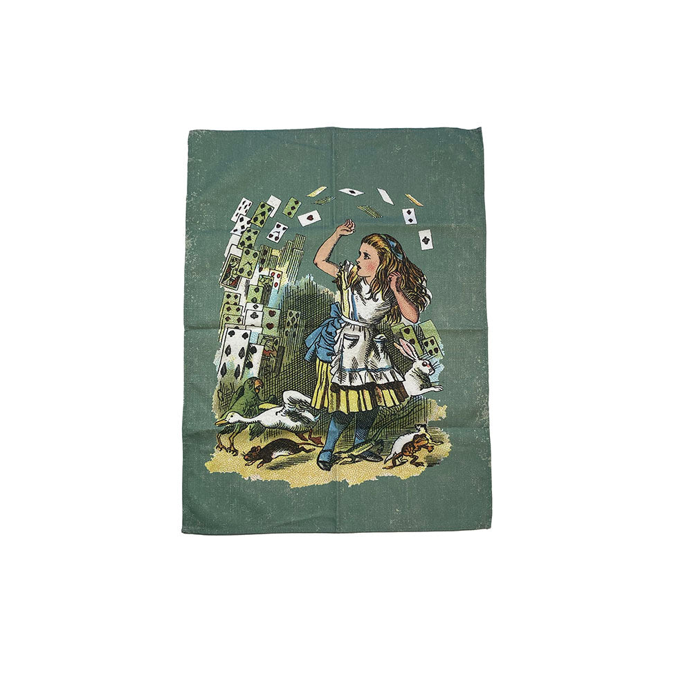 Alice and the Playing Cards Tea Towel