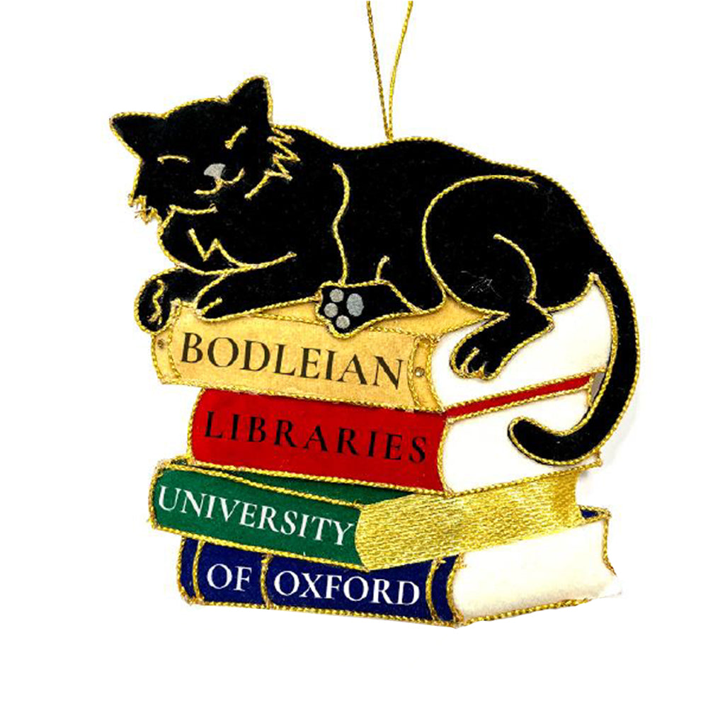 Black Cat and Bodleian Book Stack Decoration
