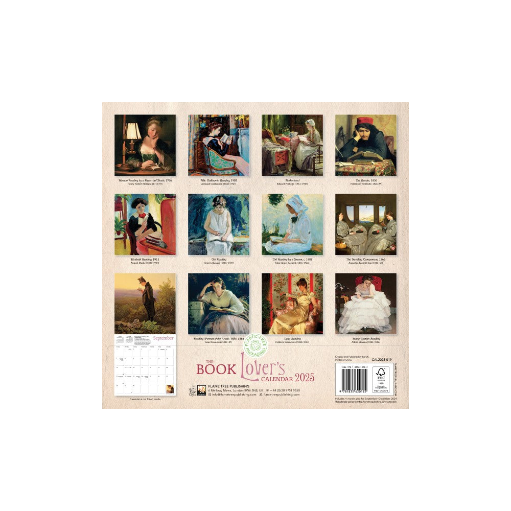 The Book Lover's Wall Calendar 2025