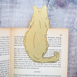Cat Lover Brass Bookmark