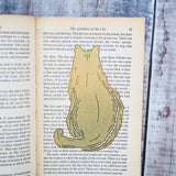 Cat Lover Brass Bookmark