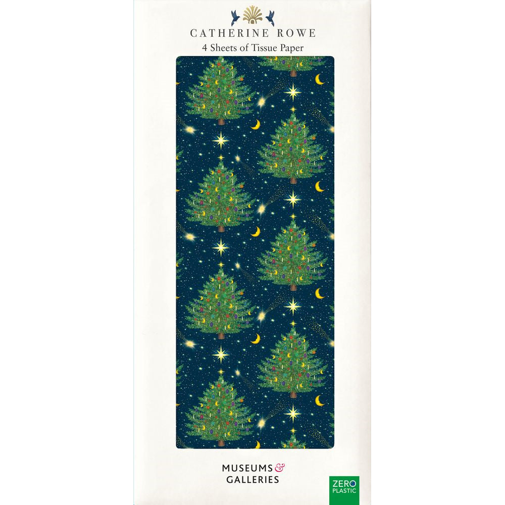 Celestial Christmas Trees Tissue Paper