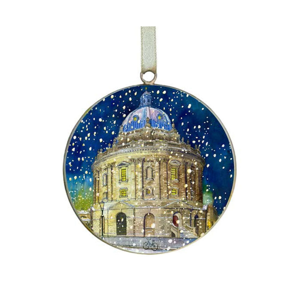 Round Radcliffe Camera Metal Decoration