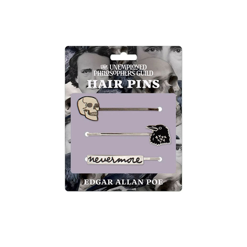 Edgar Allen Poe Set of Hair Pins