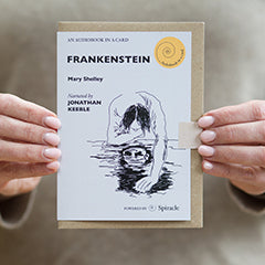 Audiobook in a Card: Frankenstein by Mary Shelley