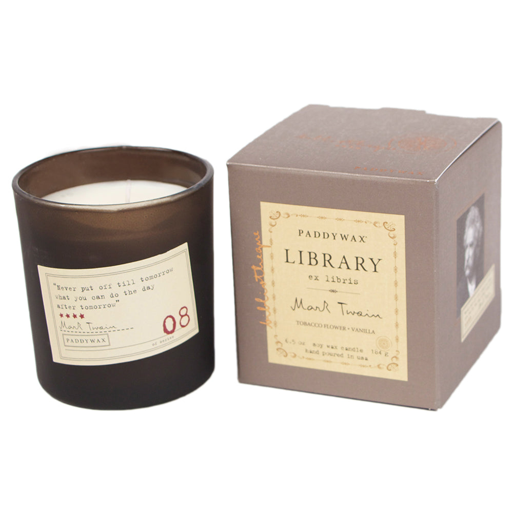 Library Candle - Mark Twain