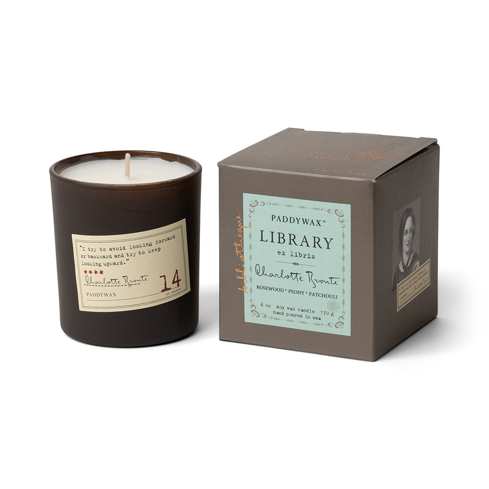 Library Candle - Charlotte Bronte