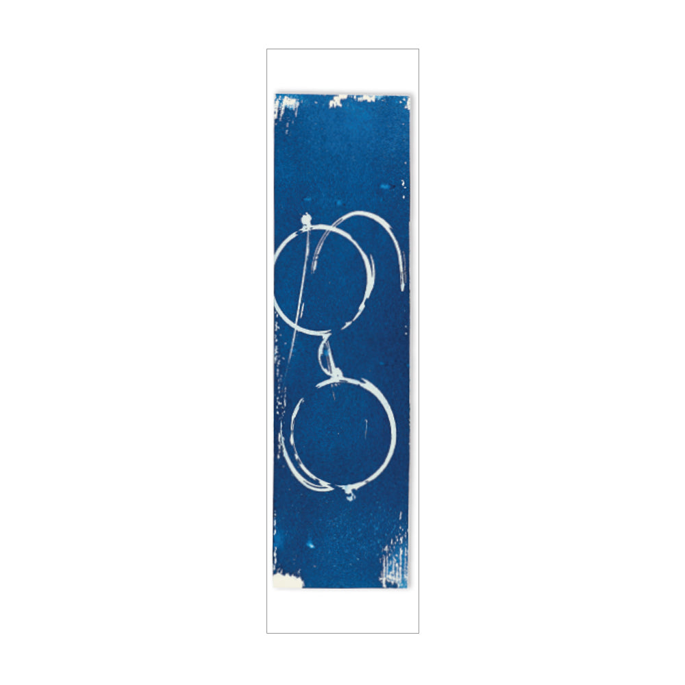 Glasses Cyanotype Bookmark