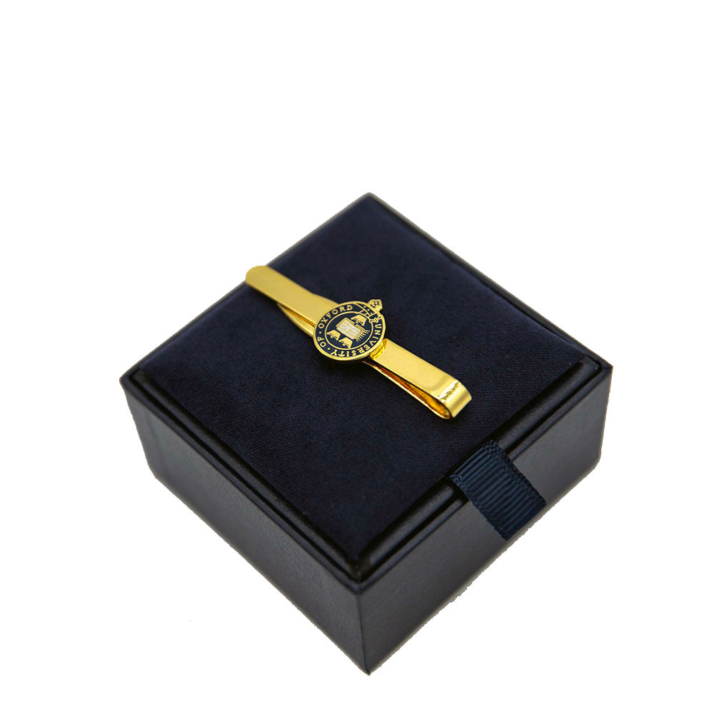 University of Oxford Gold Enamel Insert Tie Slide