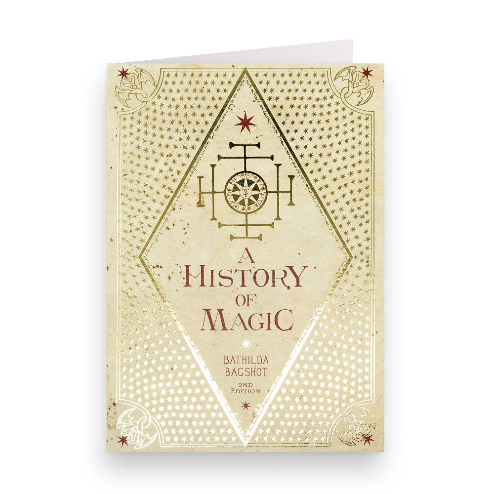A History of Magic Foiled Notecard