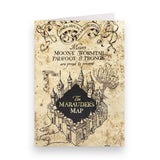 The Marauder's Map Foiled Notecard