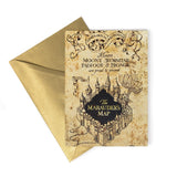 The Marauder's Map Foiled Notecard