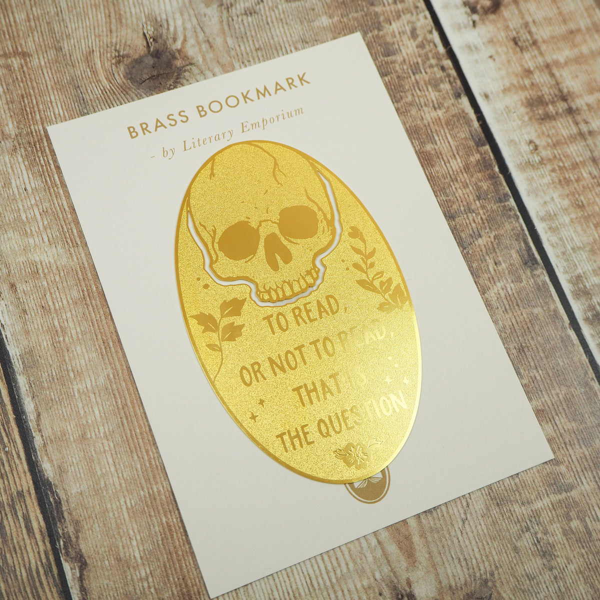 Hamlet Brass Bookmark – Bodleian Libraries