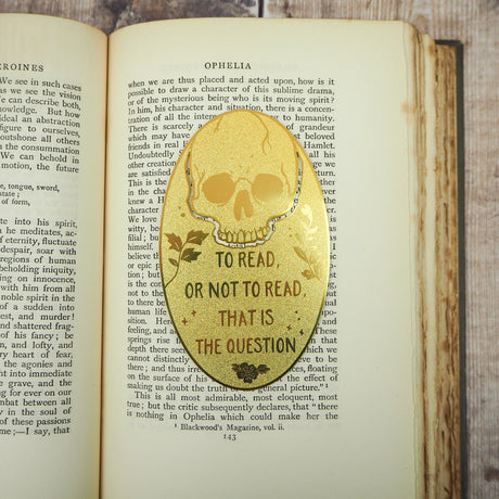 Hamlet Brass Bookmark
