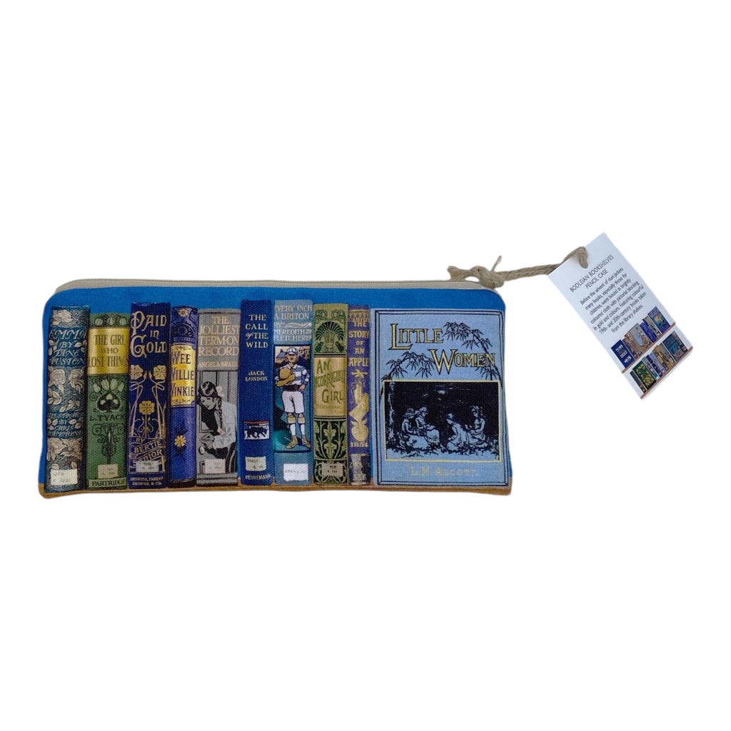 Bodleian Bookshelves Pencil Case in Blue